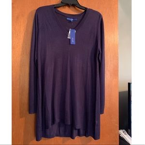 NWT size L APT 9 tunic sweater